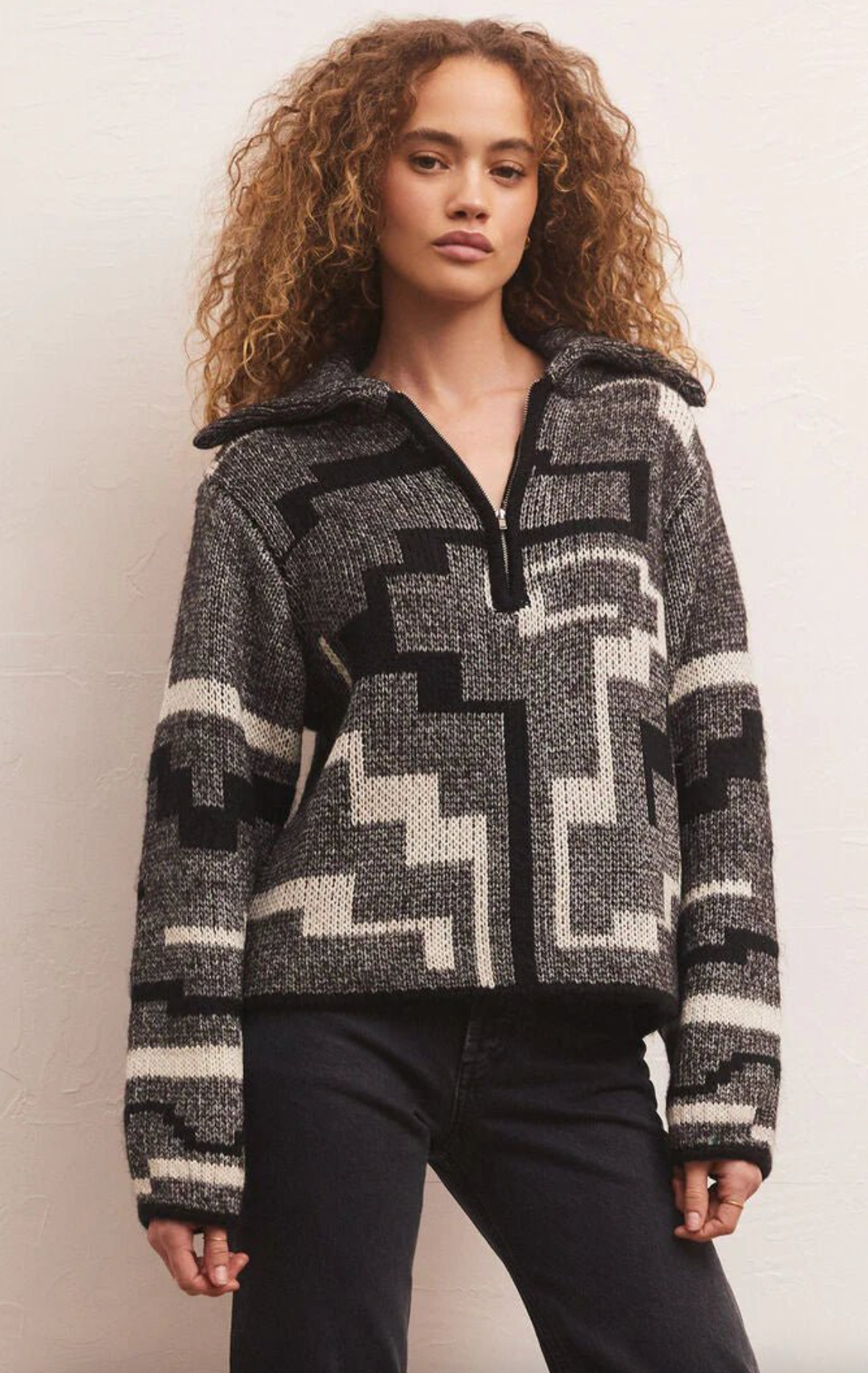 Z Supply- Phoenix Sweater- Black
