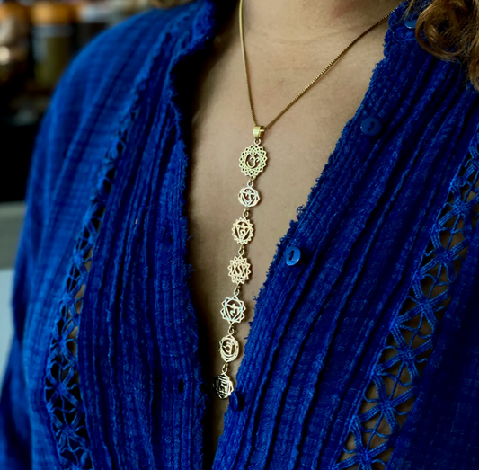 Boho Gal - Divine Chakra Brass Necklace