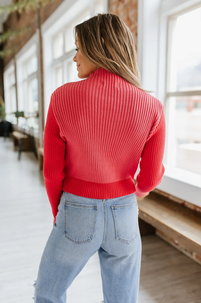 Liam&Co - Ribbed Heart Sweater