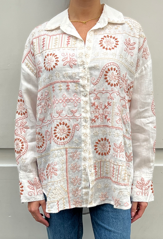 Johnny Was - Faye Relaxed Linen Shirt