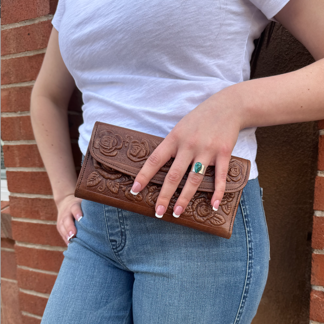 Skyli Design | Wide Shank Blue Sky Turquoise Ring