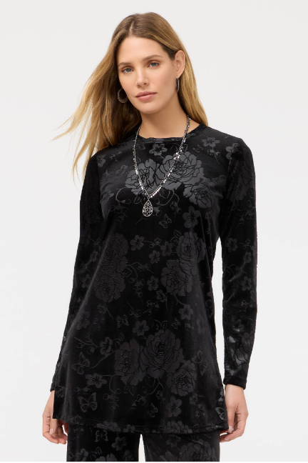 Johnny Was | Embossed Stretch Velvet Tunic