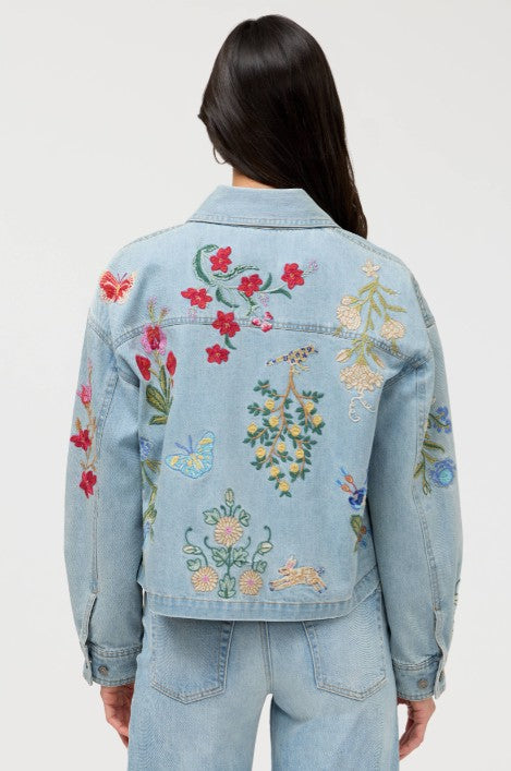 Johnny Was | Beatrix Cropped Denim Jacket