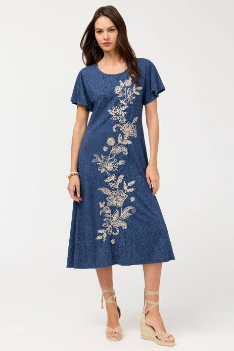 Johnny Was | Flutter Sleeve Knit Dress