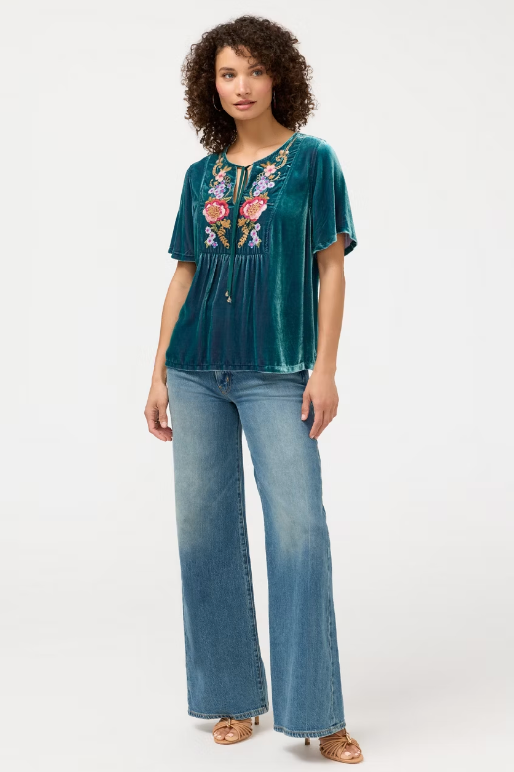 Johnny Was | Velvet Yoke Blouse