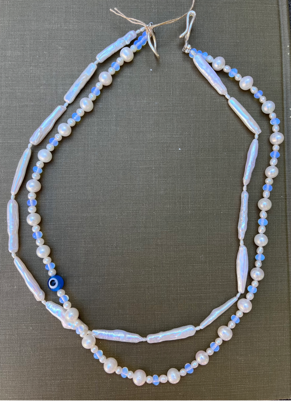 Sophia Alba Designs | Pearl Evil Eye Necklace