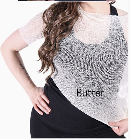 Ruby Sera | Sheer Sweater Poncho