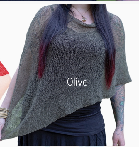 Ruby Sera | Sheer Sweater Poncho