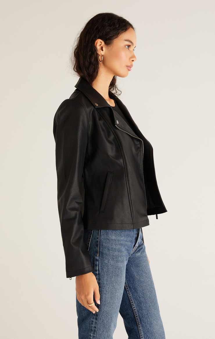 Z Supply- Moto Jacket- Black – Sign of the Pampered Maiden