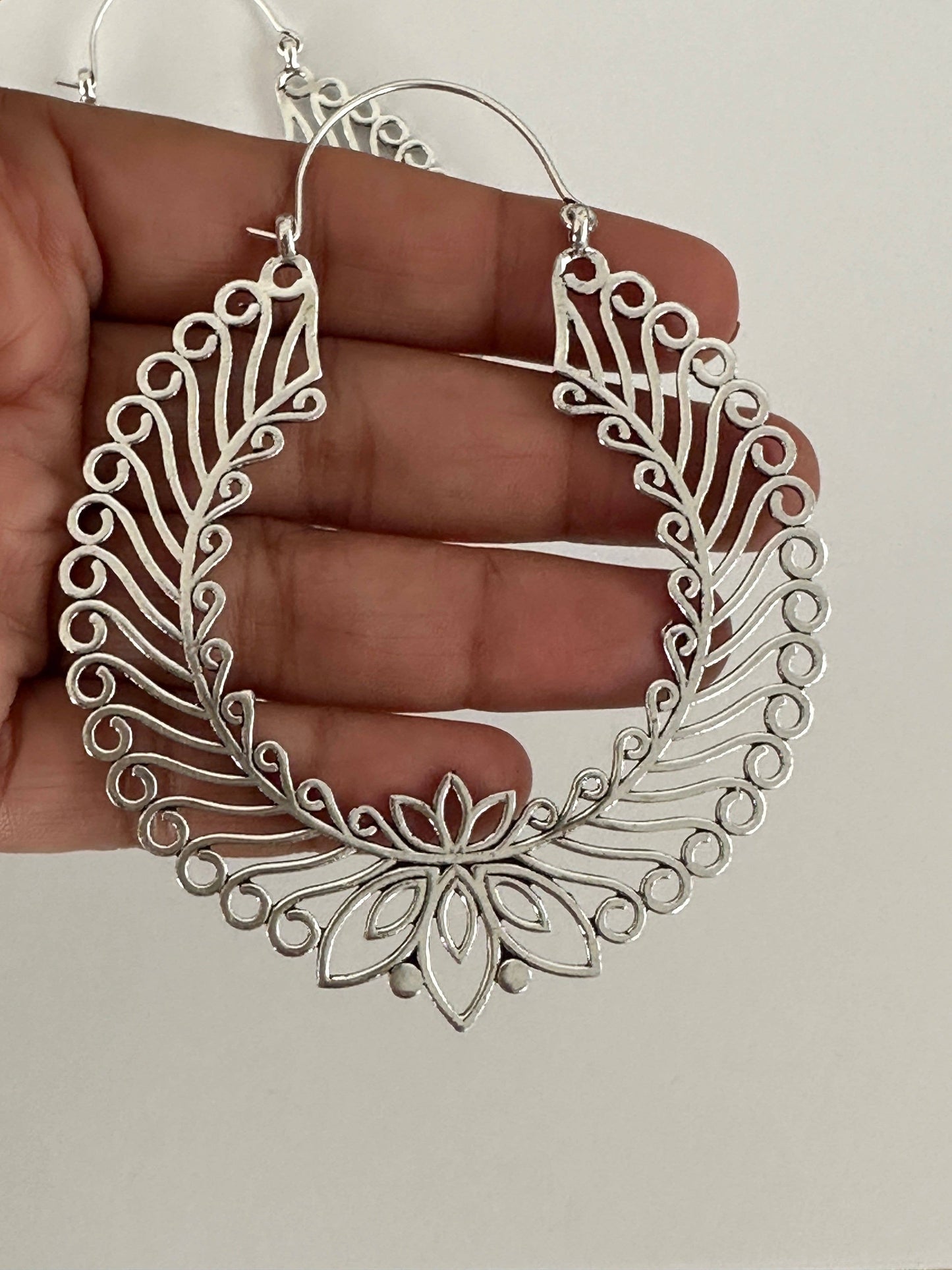 Boho Gal | Heera Silver Hoop