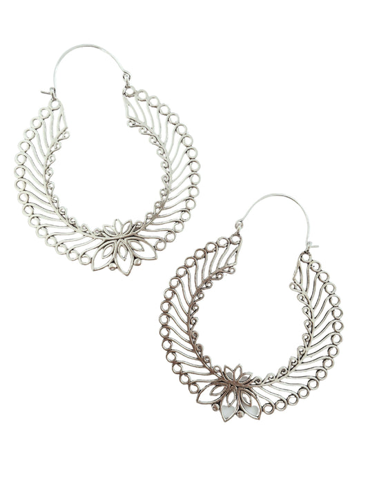 Boho Gal | Heera Silver Hoop