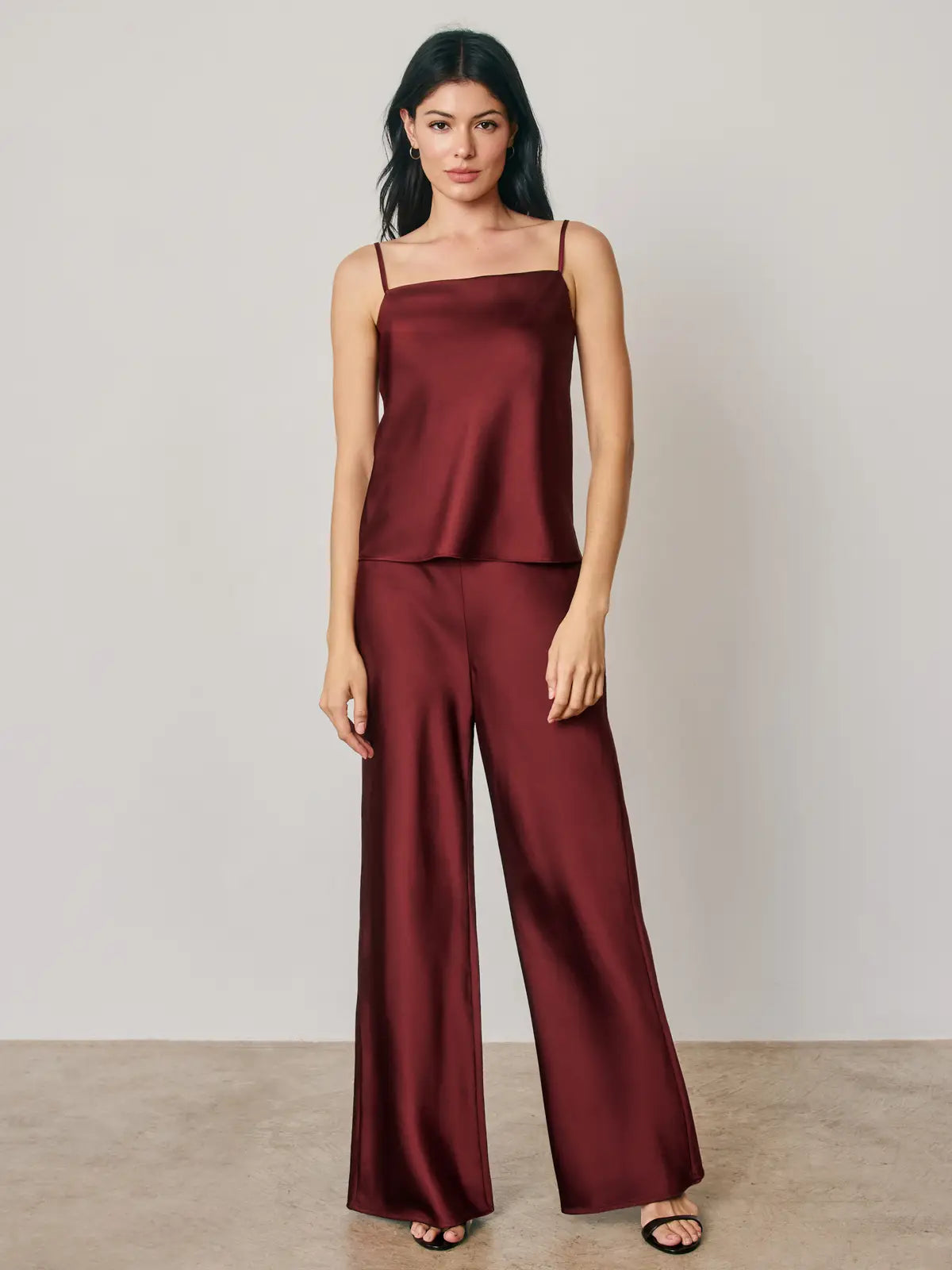 Dress Forum | Satin Straight leg Pants