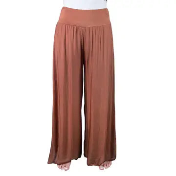 Tees By Tina - Silk Side Slit Pant