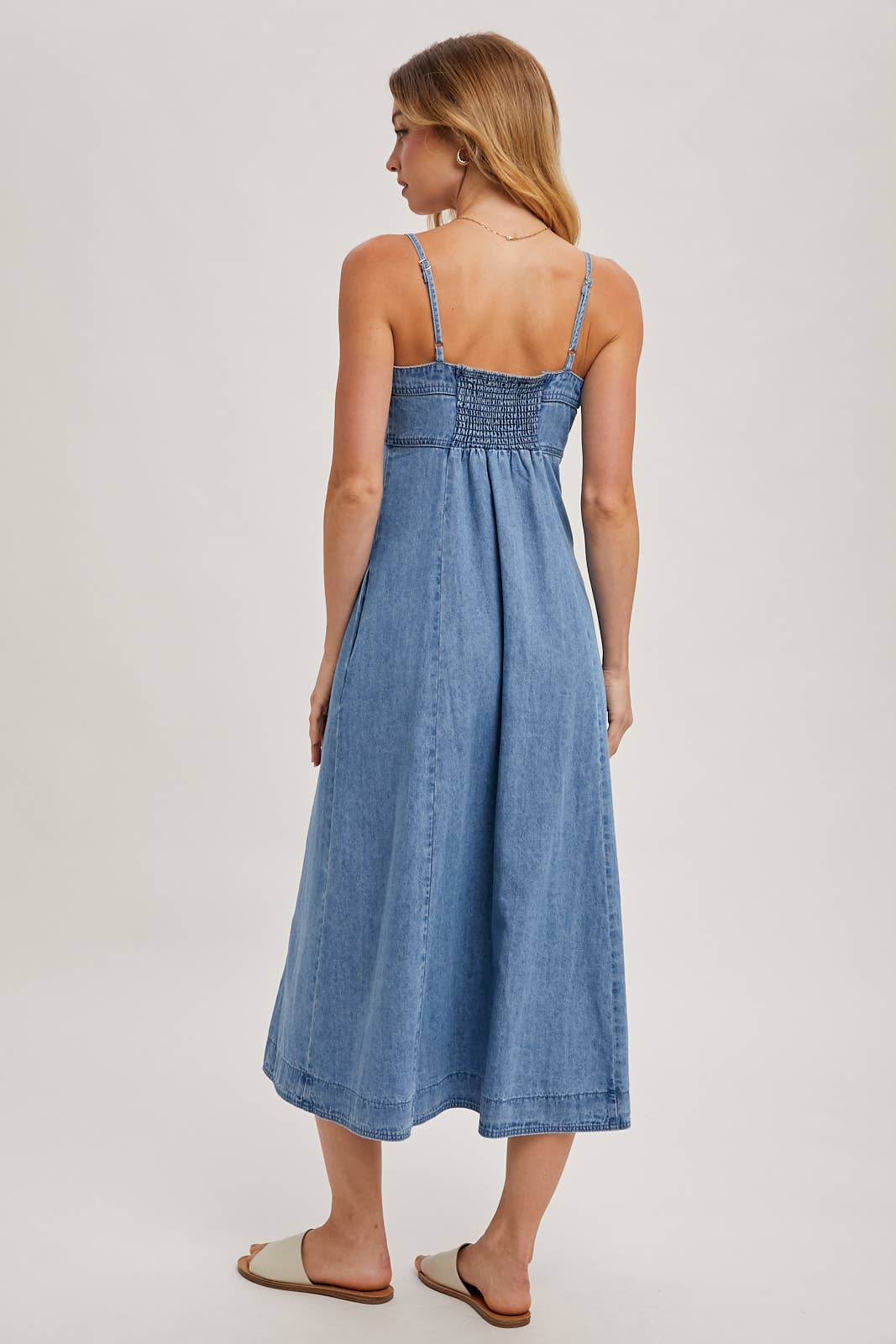 Bluivy | Denim Midi Dress