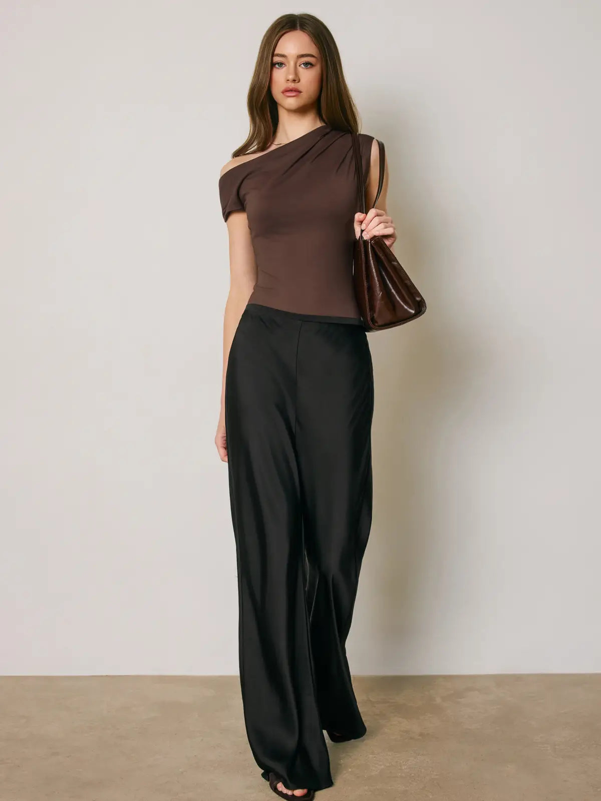 Dress Forum | Satin Straight leg Pants