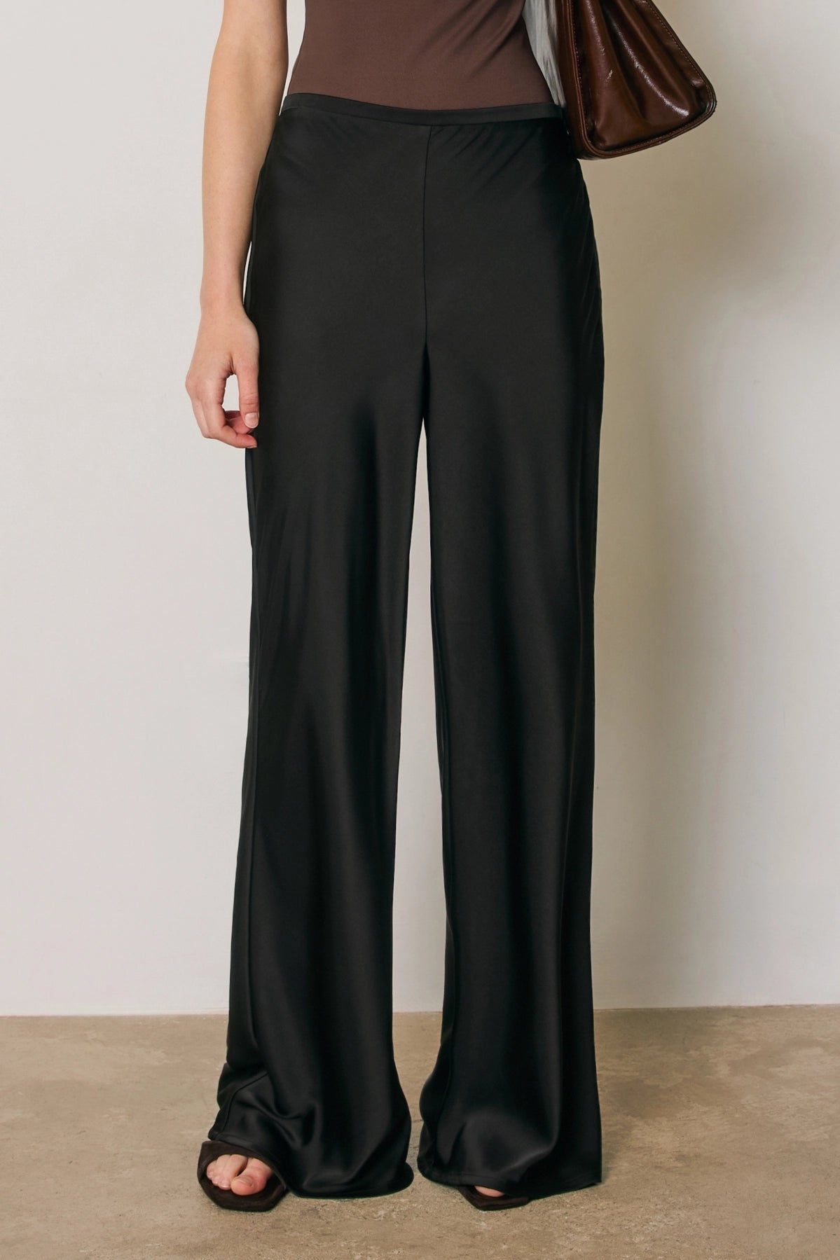 Dress Forum | Satin Straight leg Pants