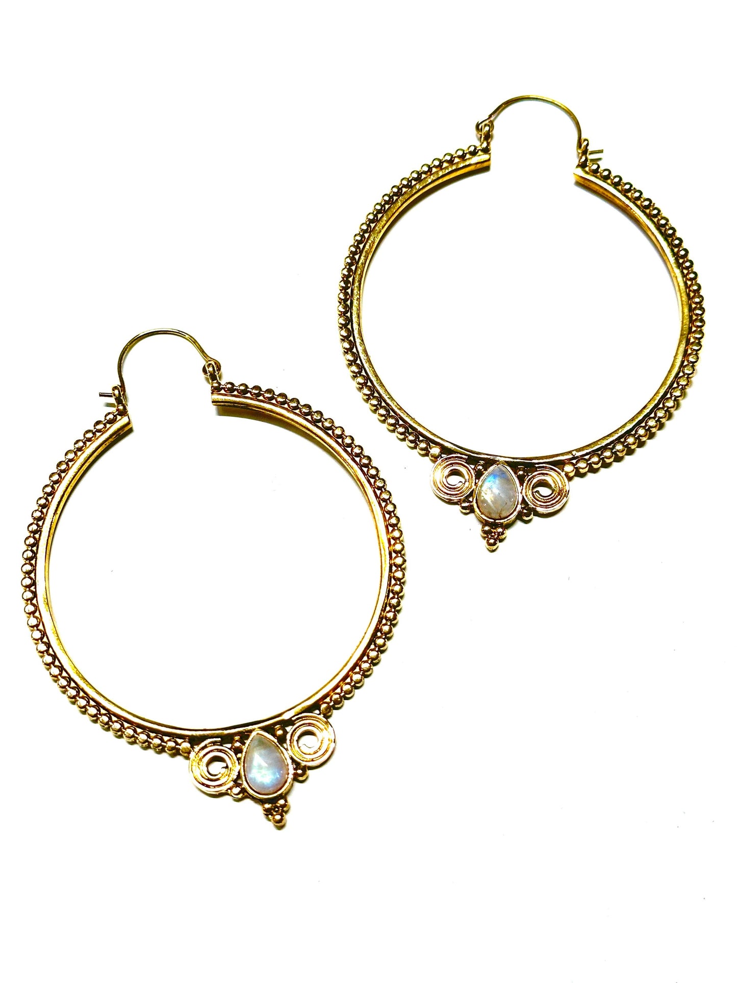 Boho Gal | Sulita Brass Moonstone Earring
