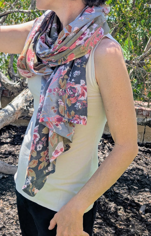 Baschun Shawls | Floral Viscos Shawls
