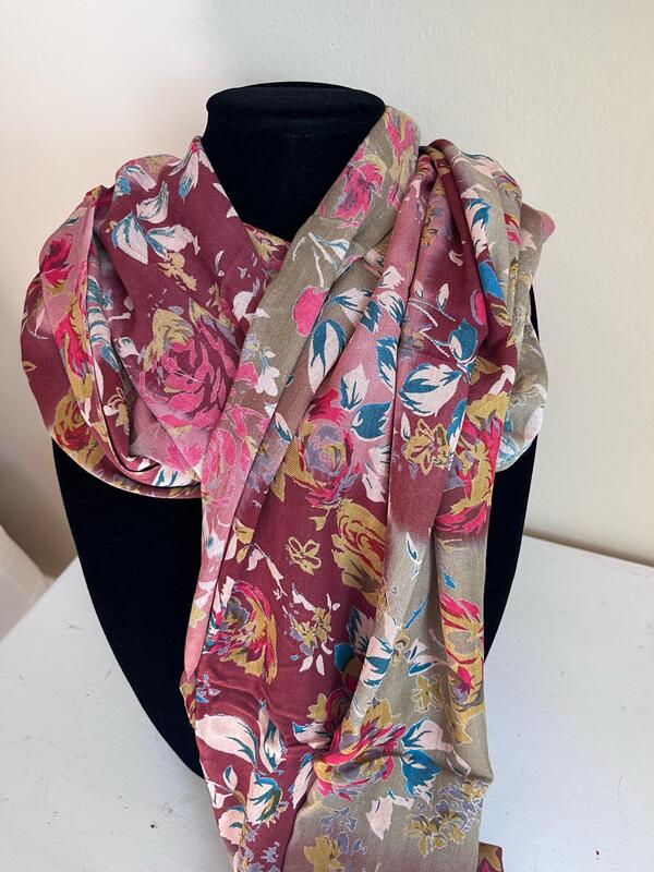 Baschun Shawls | Floral Viscos Shawls