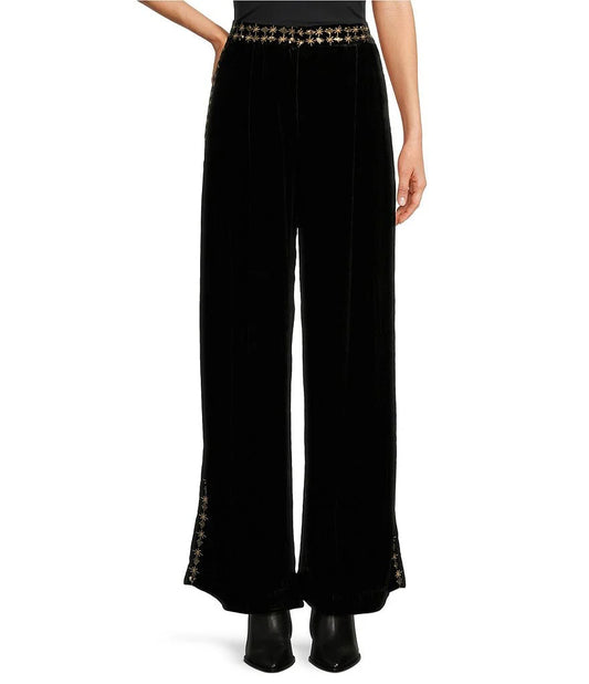 Johnny Was | Wide Leg Velvet Pant | Miaora