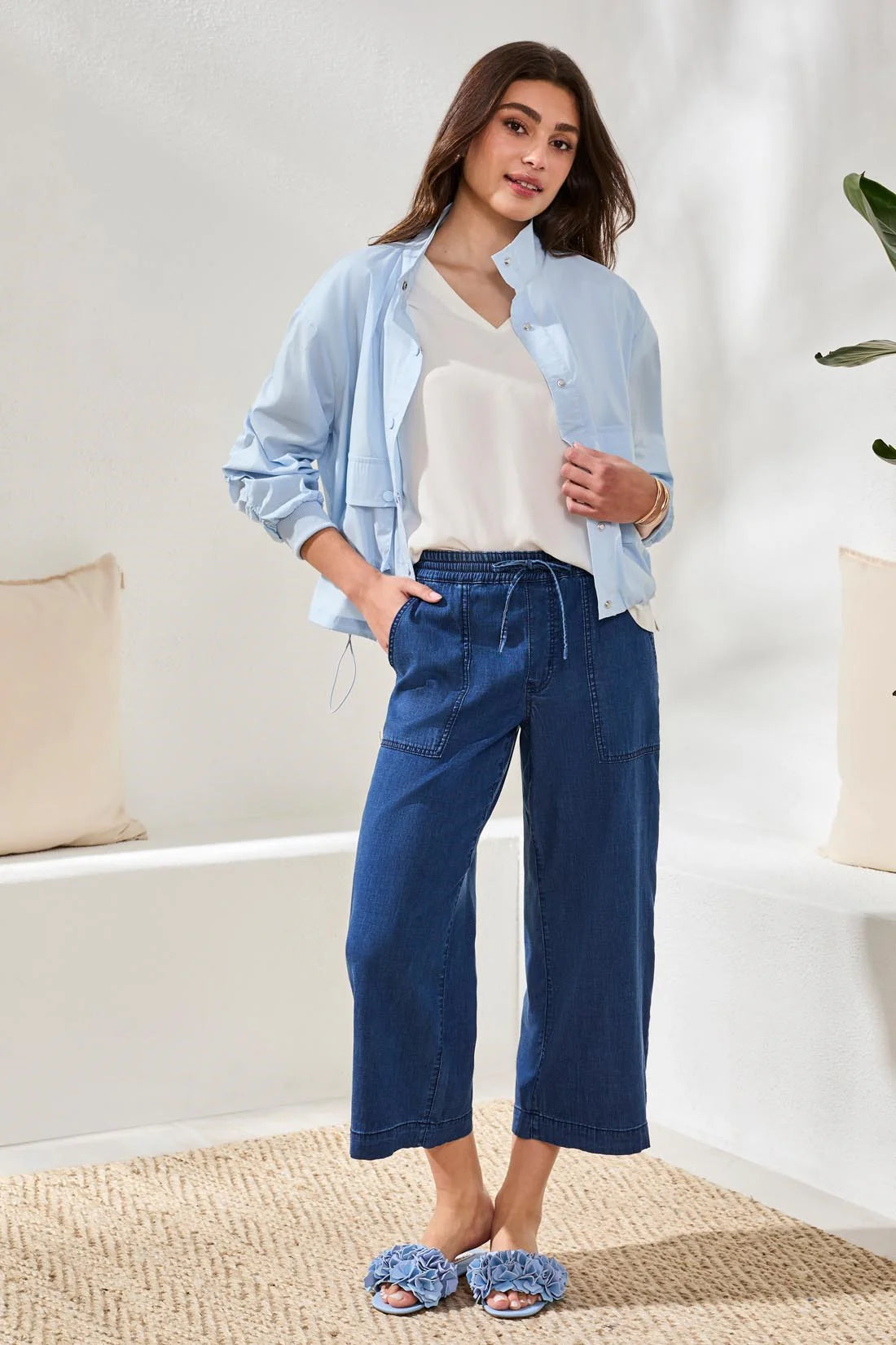 Tribal | Audrey Wide Crop Jogger