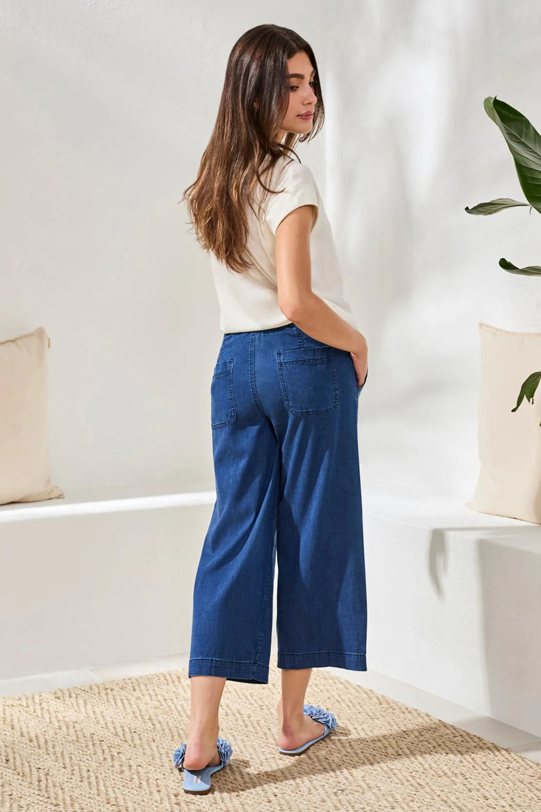 Tribal | Audrey Wide Crop Jogger
