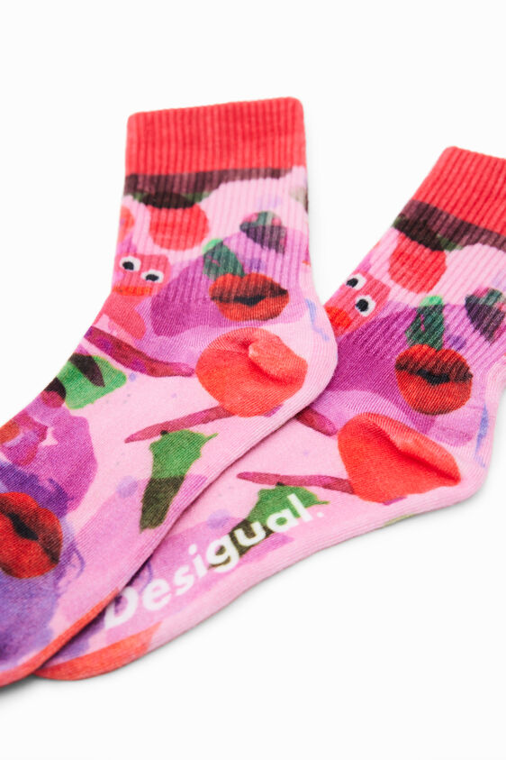 Desigual-Sock-Pink