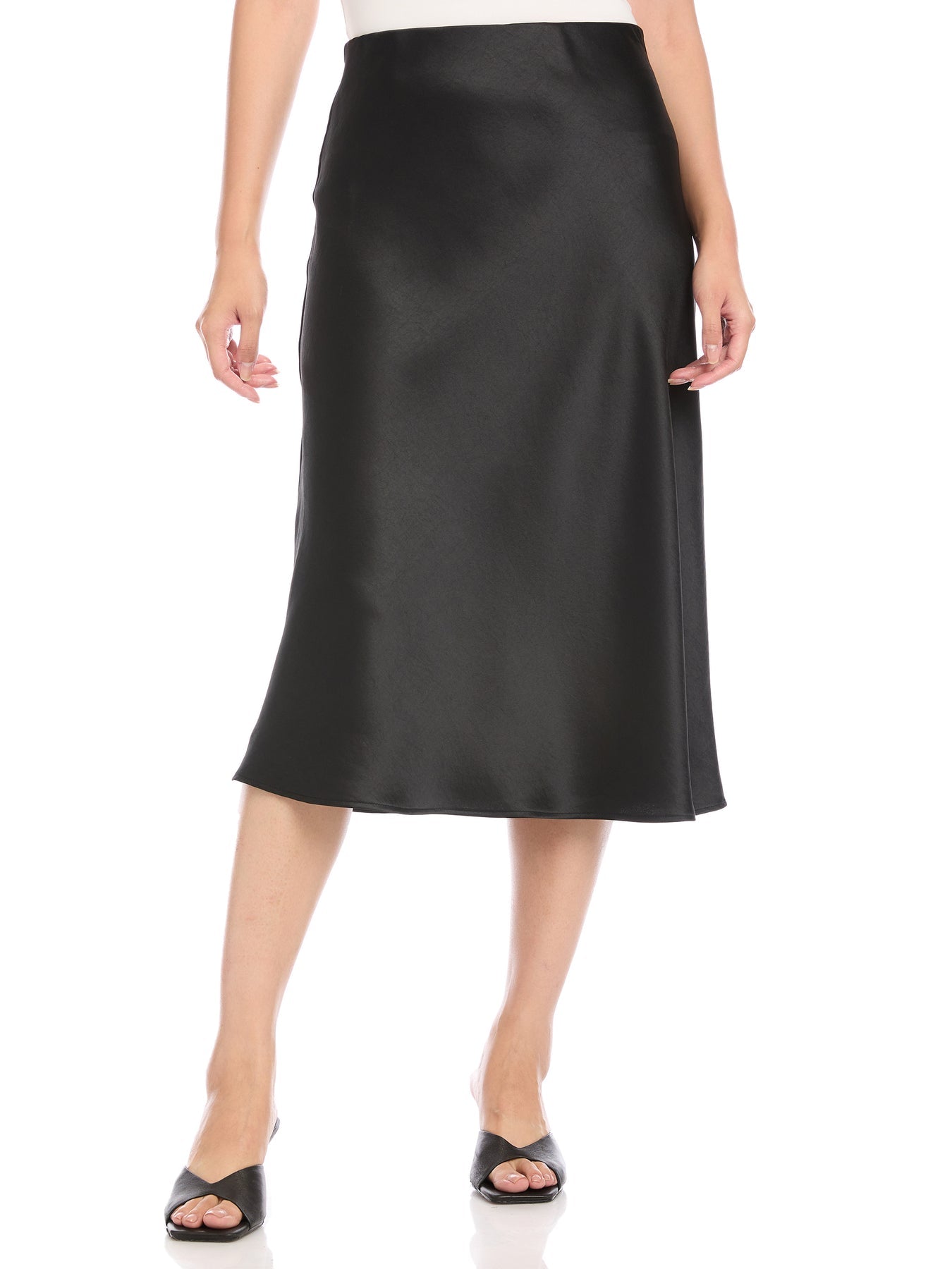 Fifteen Twenty-Bias Cut Midi Skirt- Black – Sign of the Pampered Maiden