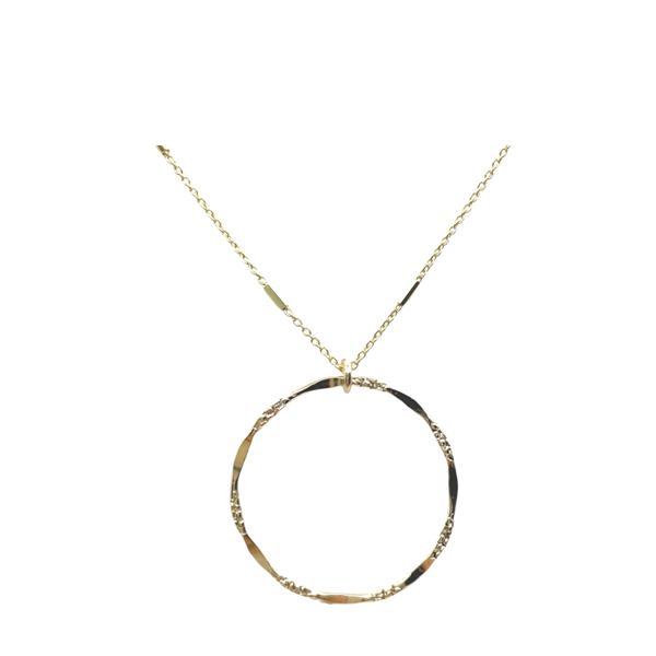Athena Gold Open Circle Necklace