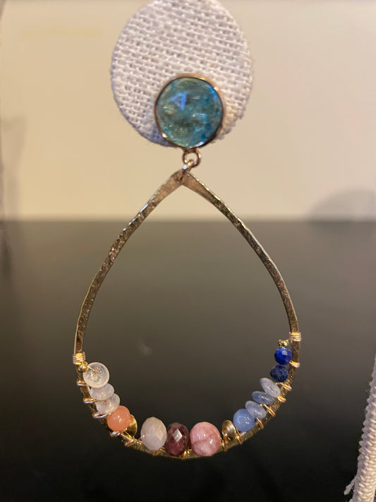 Nakamol- Earrings / Rainbow Beads