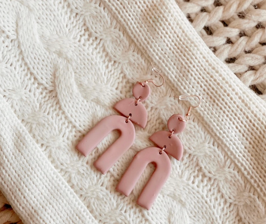 Klay & Co- Pretty in Pink Earrings