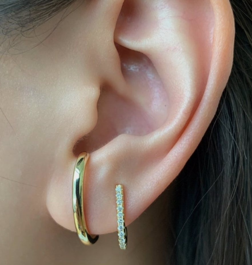 Fala- Suspender Gold Earrings