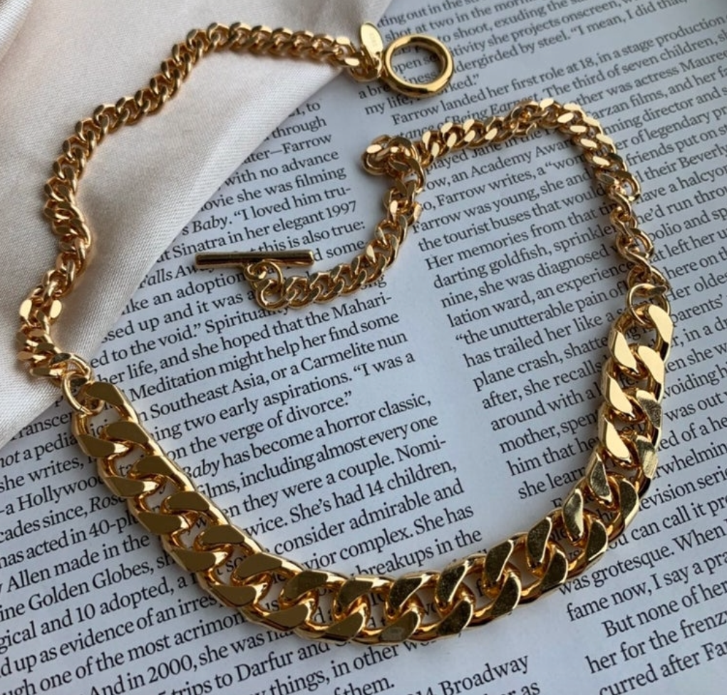 Fala- Chain Link Gold Necklace