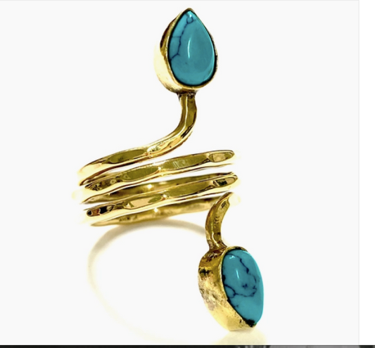 Boho Gal Ara Turquoise Ring
