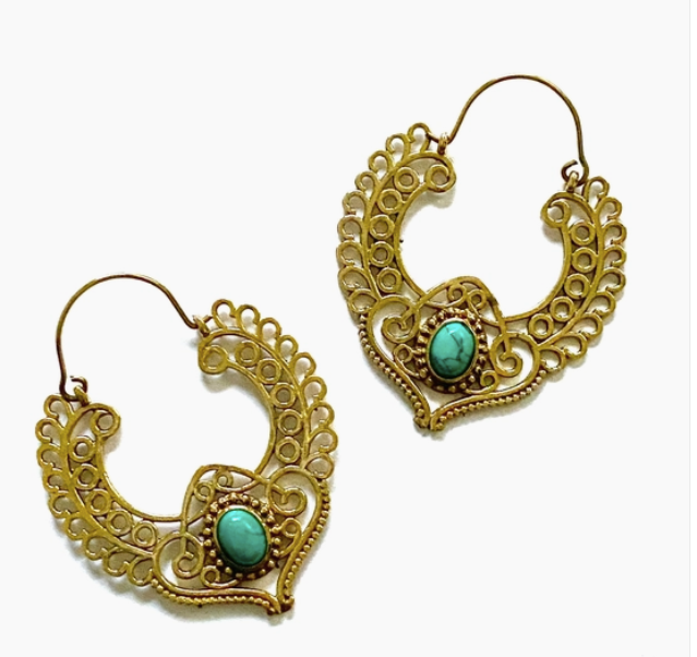 Boho Gal Diva Turquoise Earrings