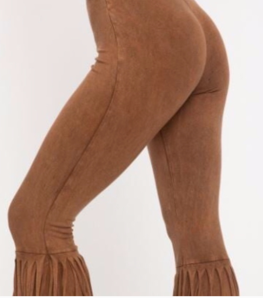 Camel Side Fringe Pants