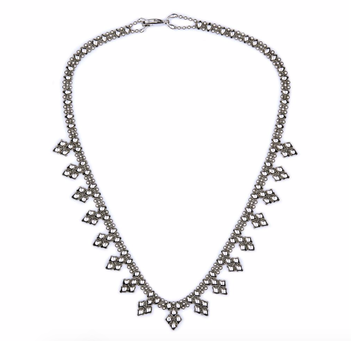 Sergio Antique Silver Mini J Necklace