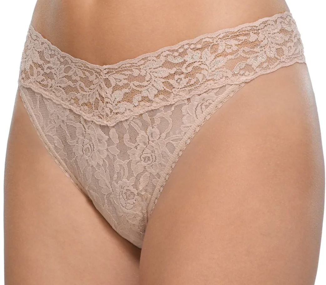 Hanky Panky- Orignal Lace Thong- Taupe