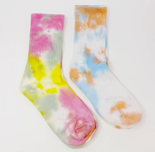 Ellison & Young- Free Mind Tie Dye Socks Set- Sherbet