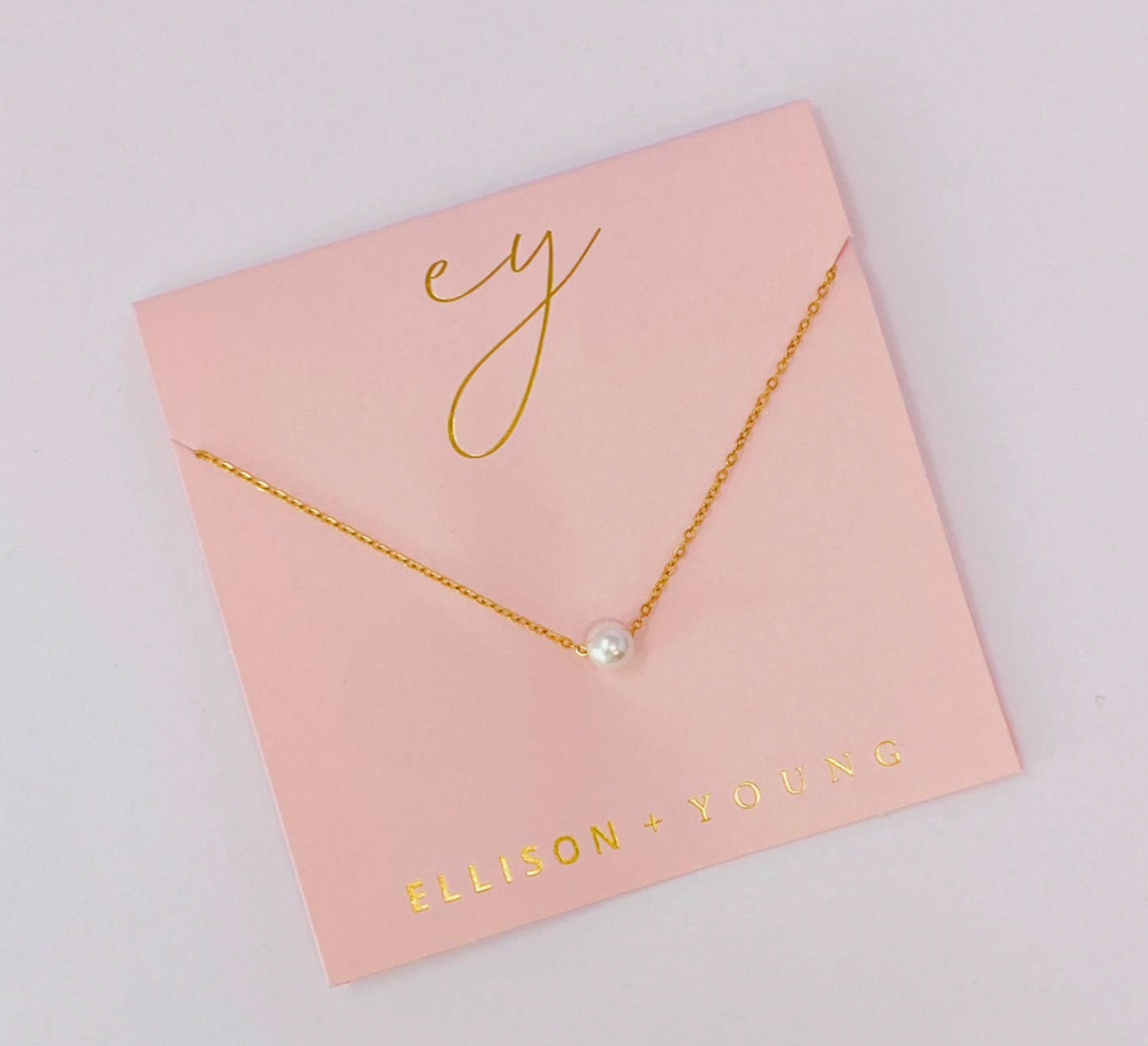 Ellison & Young- Dainty Single Pearl Necklace
