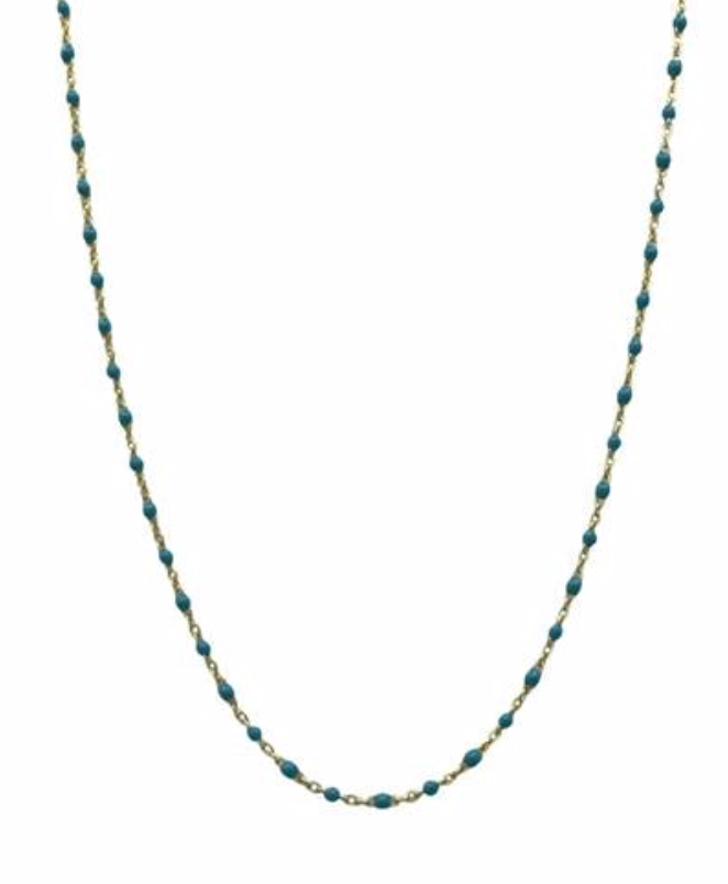 Athena- Turquoise Beaded Necklace