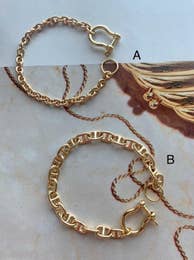 Fala Single Chain Gold Bracelet