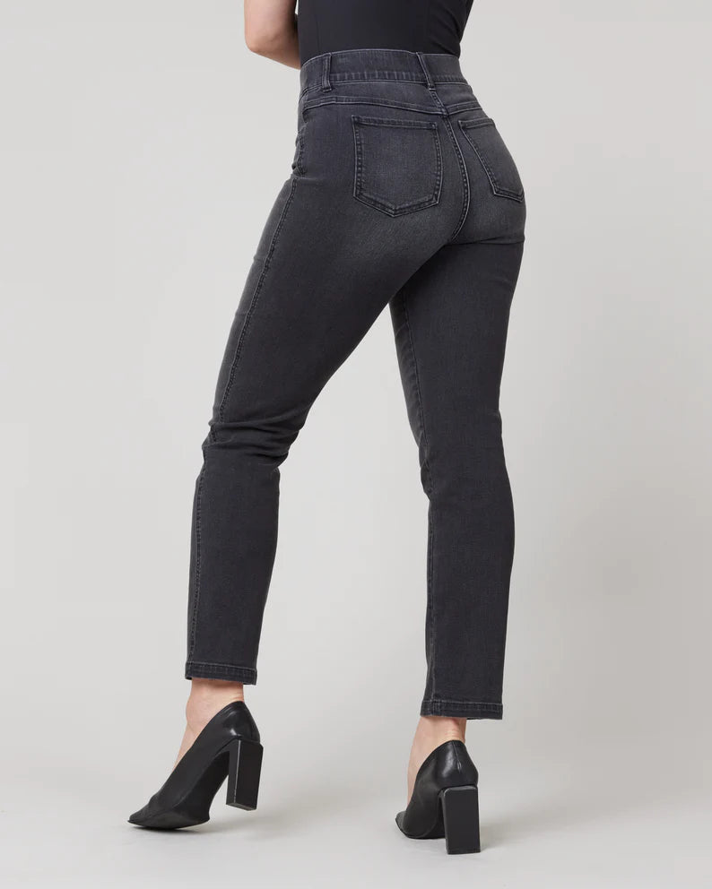 Spanx-Straight Leg Jeans-Vintage Black