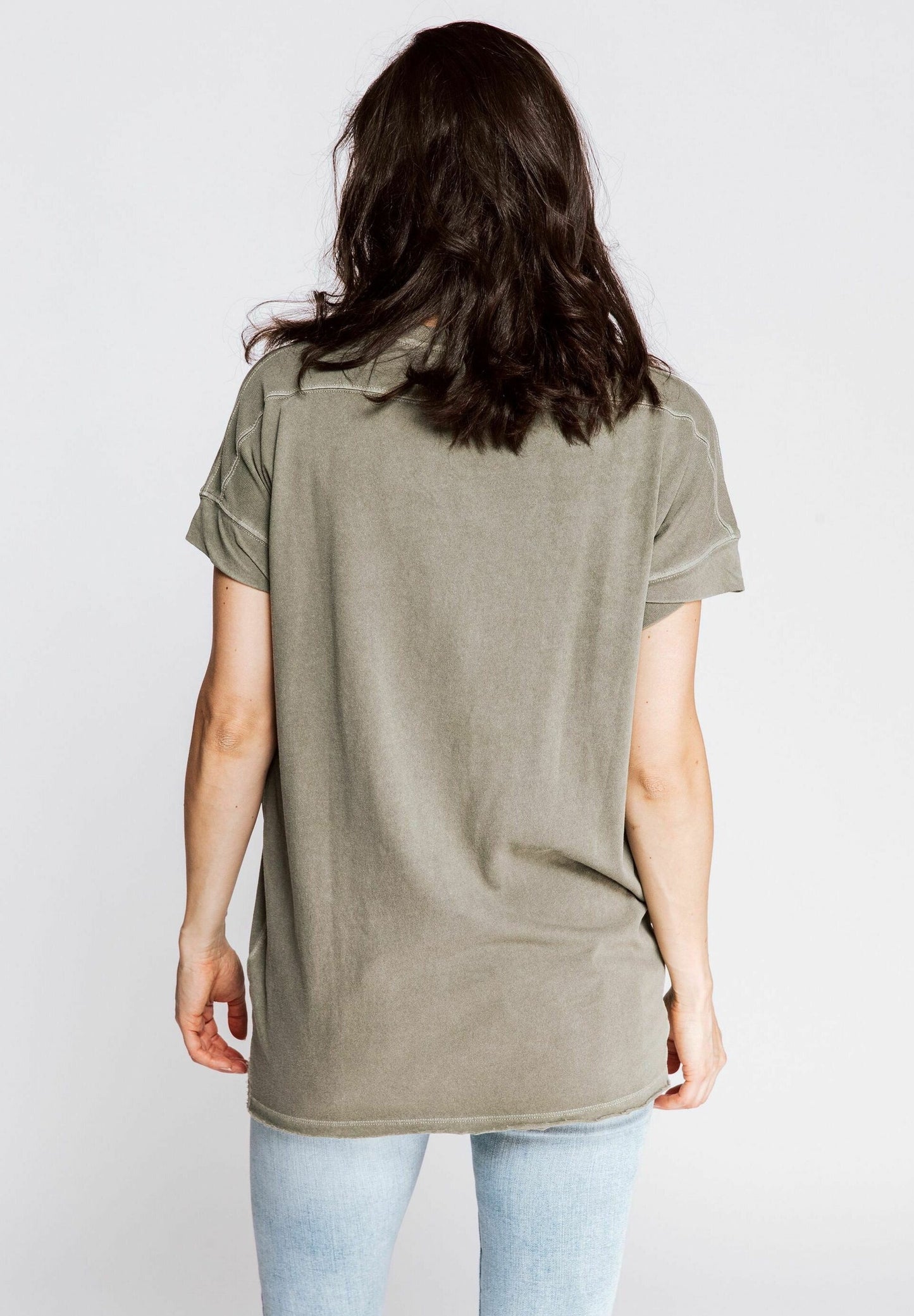 Zhrill- Rahel Olive Basic T-shirt