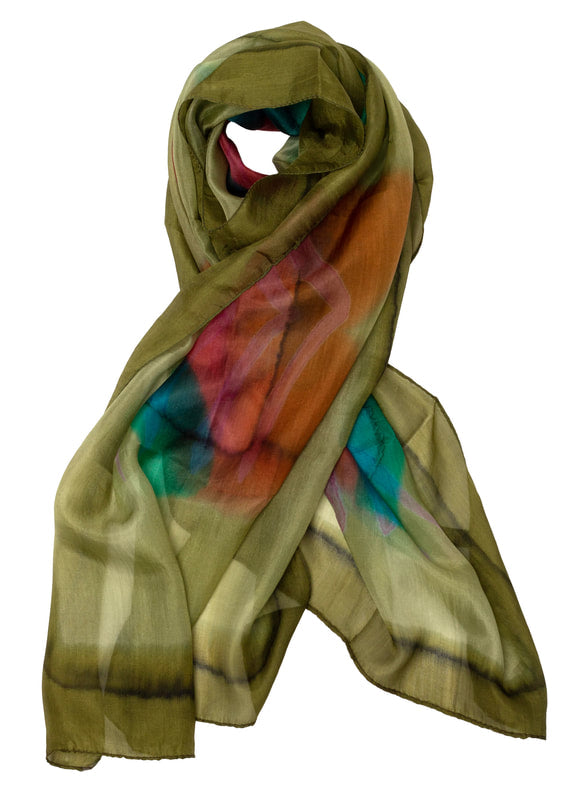 Baschung - Hand Painted Silk Scarves