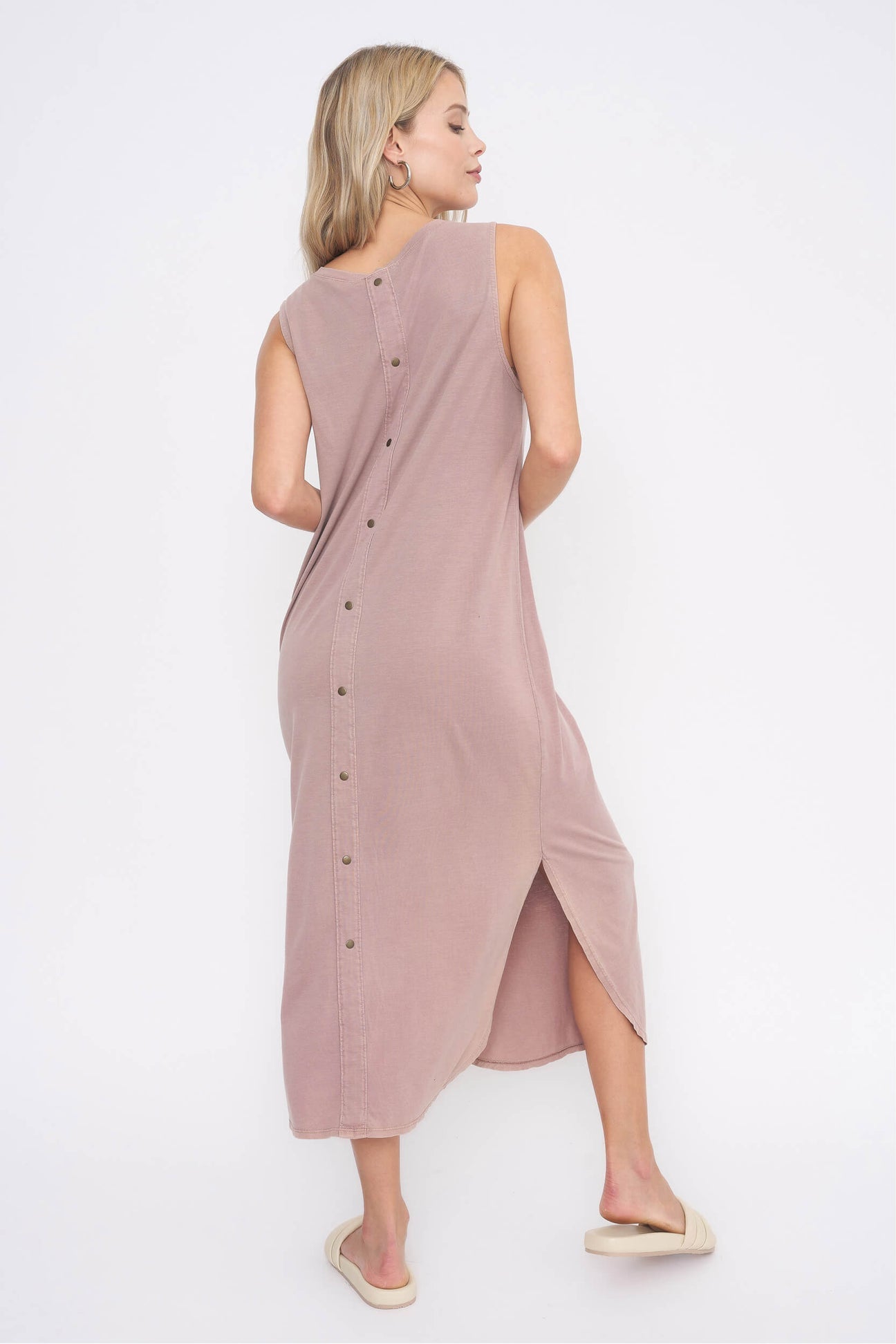 Project Social T- Snap out of it tank dress-DW Mojave Mauve